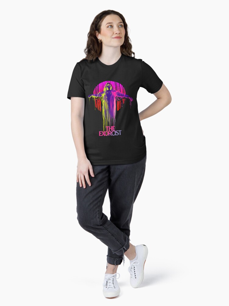 Thumbnail 4 of 7, Essential T-Shirt, The Exorcist Neon designed and sold by Gerkyart.