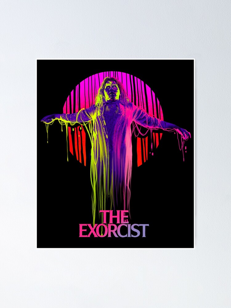 The Exorcist Neon Poster By Gerkyart Redbubble