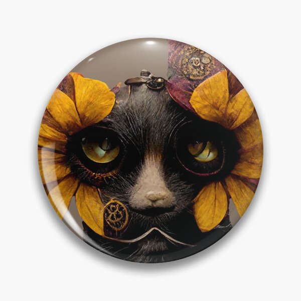Item preview, ALEXANDRA - an ai generated image of a mask wearing cat. designed and sold by AiCharacters.