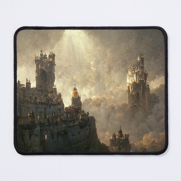Item preview, Valley Of Light Castle - Epic Castle Fantasy Art designed and sold by KRXStudios.
