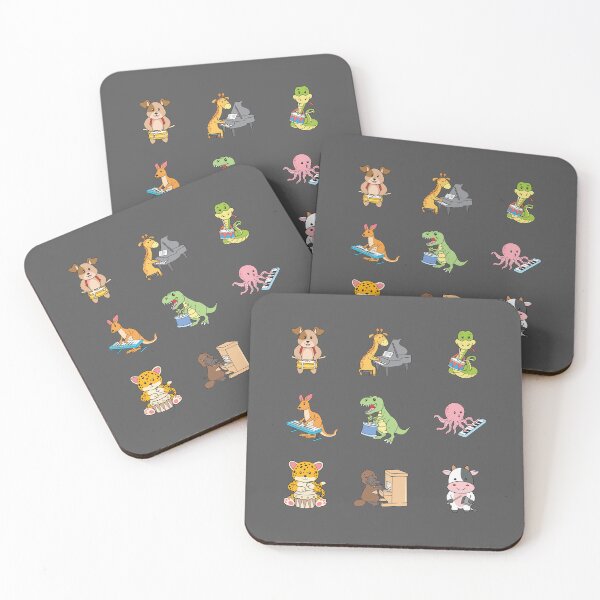 Item preview, Musical Creatures Assorted Sticker Pack 4 (Keys & Percussion Instruments) designed and sold by orangerein.