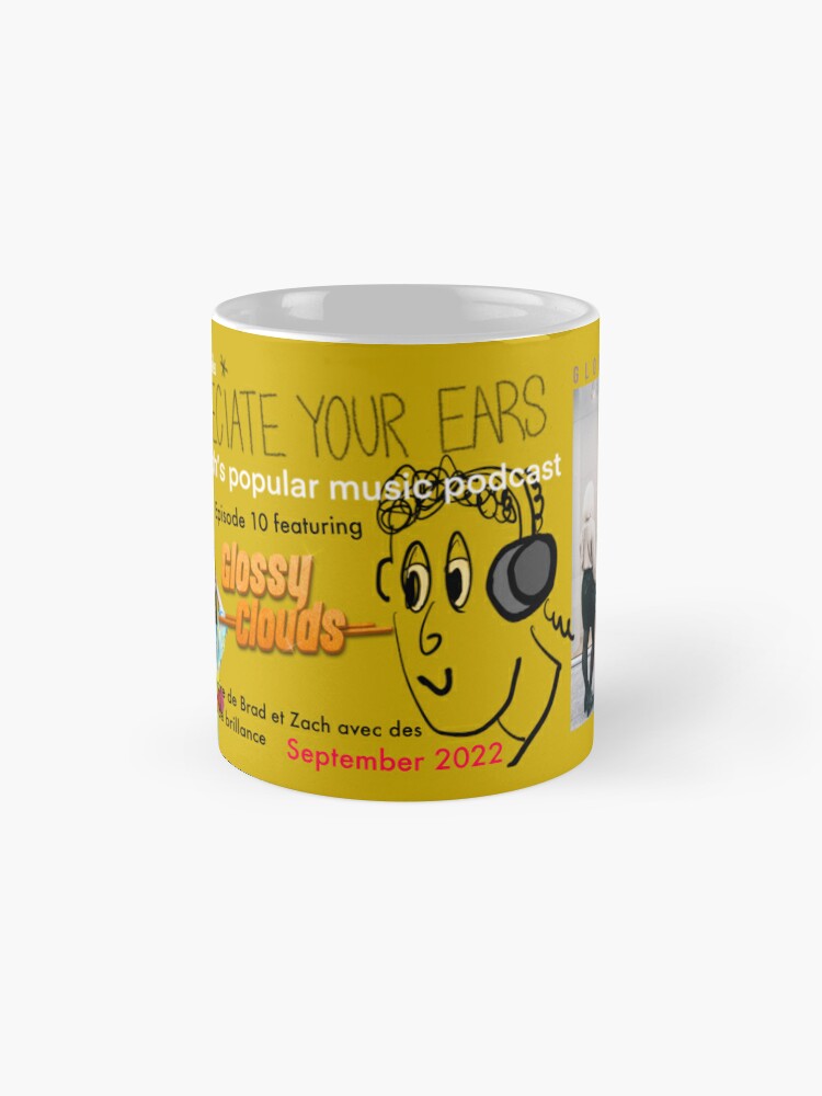 Thumbnail 4 of 6, Coffee Mug, We Appreciate Your Ears - Glossy Clouds commemorative mug - episode 10 designed and sold by Your-Ears.