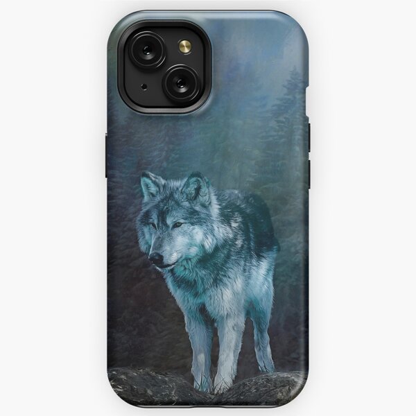 Lone Wolf Moon iPhone Tough Case