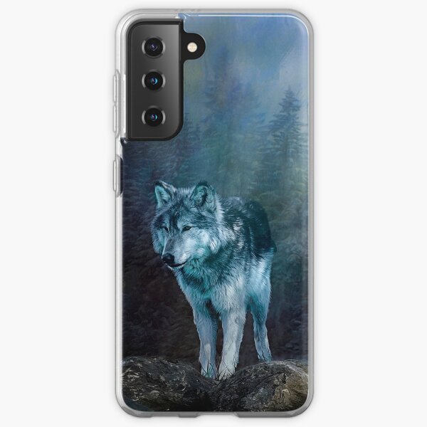 Lone Wolf Moon Samsung Galaxy Soft Case
