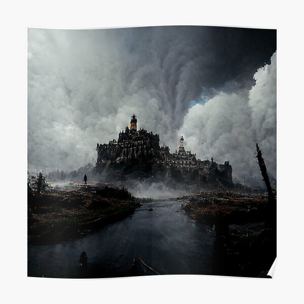 Arcane Castle - Epische Schloss-Fantasie-Kunst Poster