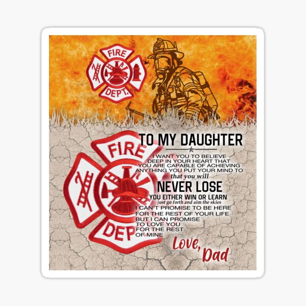 WE Love Our Firefighters Bumper Sticker (fd FDNY Heroes fire dept)