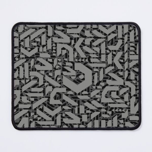 Item preview, Cool cyberpunk gray ornament pattern designed and sold by StrutsenkoArt.