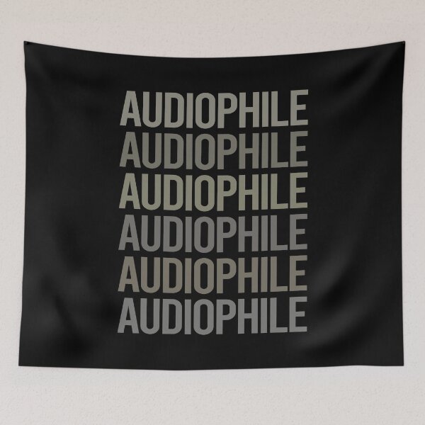 Item preview, Gray Text Art Audiophile designed and sold by TartSpiderWeb.
