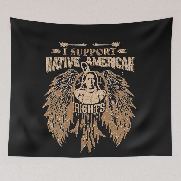 Item preview, I SUPPORT NATIVE AMERICAN RIGHTS designed and sold by RhondaFisher.