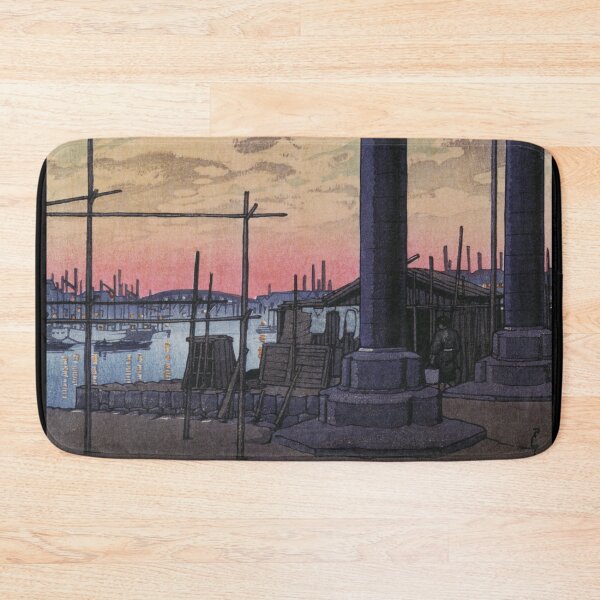 Item preview, Sumiyoshi Shrine at Tsukuda by Kawase Hasui designed and sold by Takeda-art.