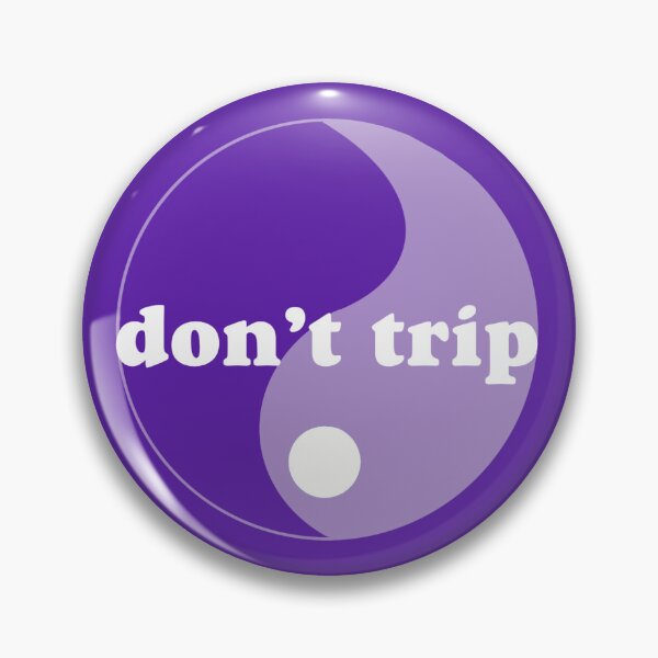 Item preview, Don't Trip (circular purple) designed and sold by shoujocrybaby.