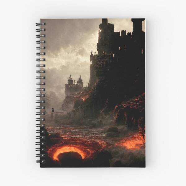 Item preview, Volcano Manor - Epic Castle Fantasy Art designed and sold by KRXStudios.