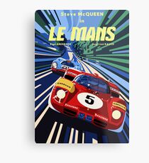 Poster Le Mans Metallbild