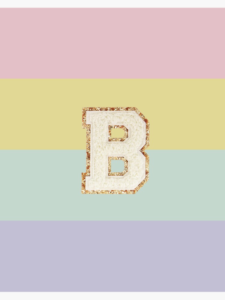 "Stoney Clover Lane Letter B Buttercream Glitter " Sticker For Sale By ...