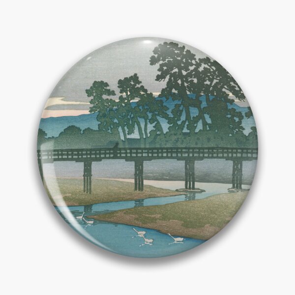 Item preview, Asano River at Kanazawa by Kawase Hasui designed and sold by Takeda-art.