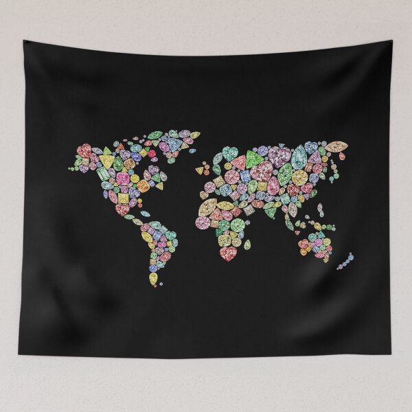 Item preview, Diamonds world map #4 designed and sold by Boutique19 by Gabriel.
