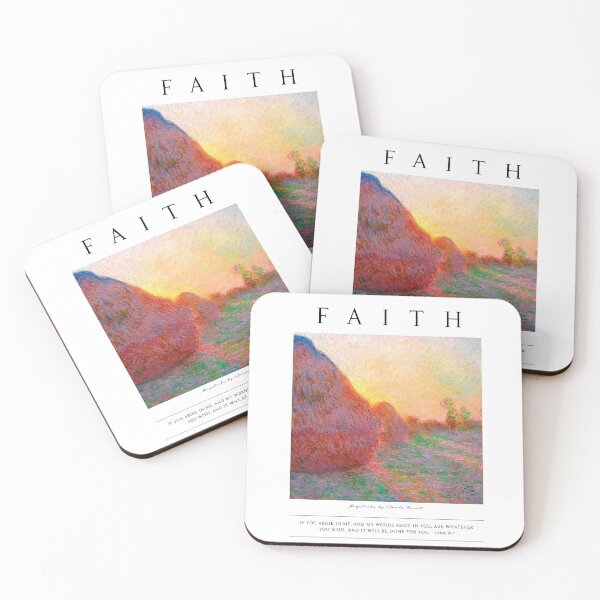 Item preview, FAITH, Haystacks by Claude Monet designed and sold by KAMdesignhaus.