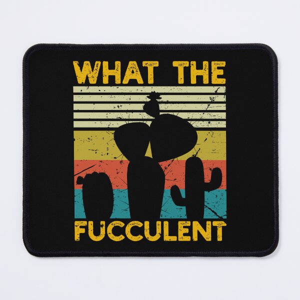 Item preview, What The Fucculent Funny Cactus Pun Distressed designed and sold by designandclouds.