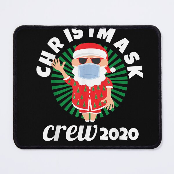 Item preview, Christmask Crew 2020 Funny Mask Wearing Santa Christmas T-Shirt designed and sold by BolichFalk.