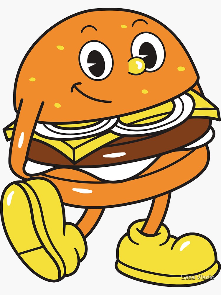 "Burger boy poster" Sticker for Sale by Saletruba Redbubble