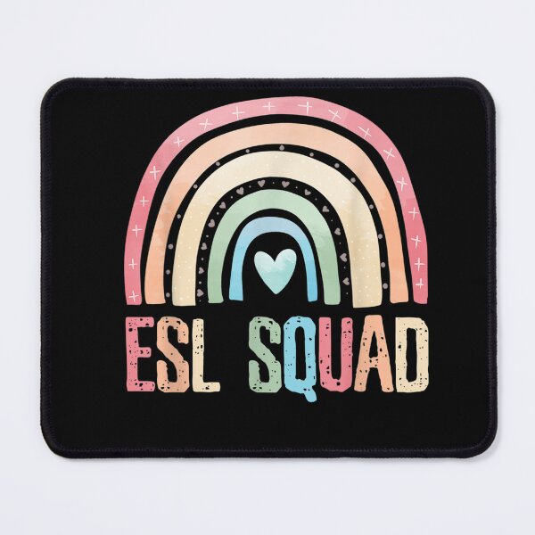 Item preview, ESL Squad Teacher Crew Team Back To School English Rainbow T-Shirt designed and sold by BurlageSerilda.