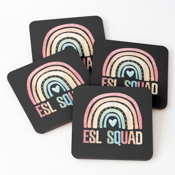 Item preview, ESL Squad Teacher Crew Team Back To School English Rainbow T-Shirt designed and sold by BurlageSerilda.