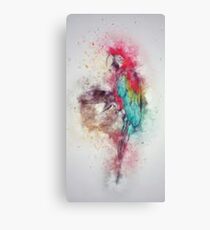 Fuzzy Parrot Canvas Print