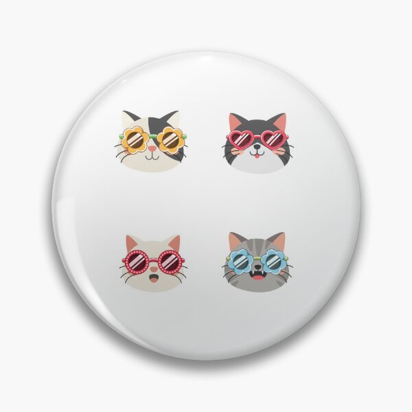Item preview, Funny cat face with funky glasses designed and sold by GamersLands.