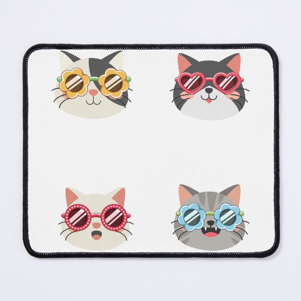 Item preview, Funny cat face with funky glasses designed and sold by GamersLands.