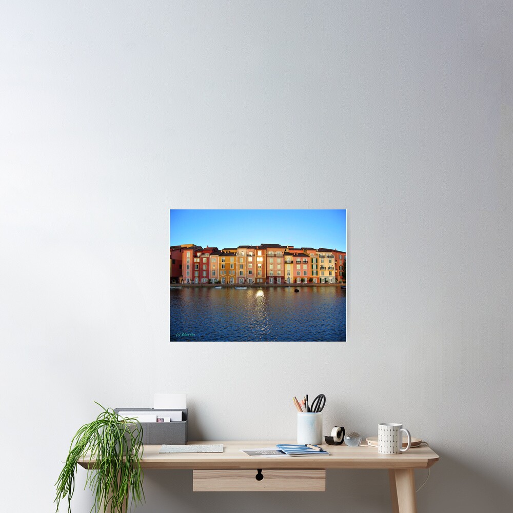 Sunset in Portofino Bay Poster