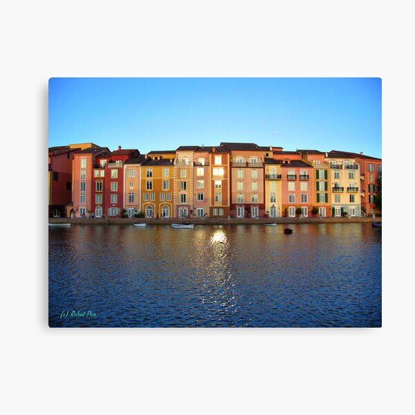 Sunset in Portofino Bay Canvas Print