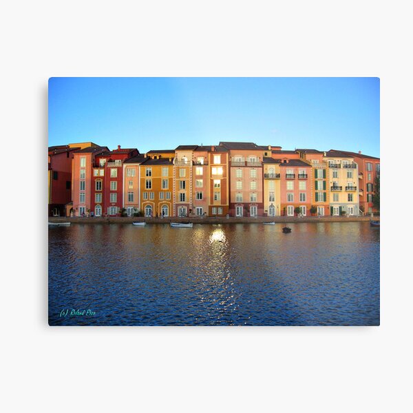 Sunset in Portofino Bay Metal Print