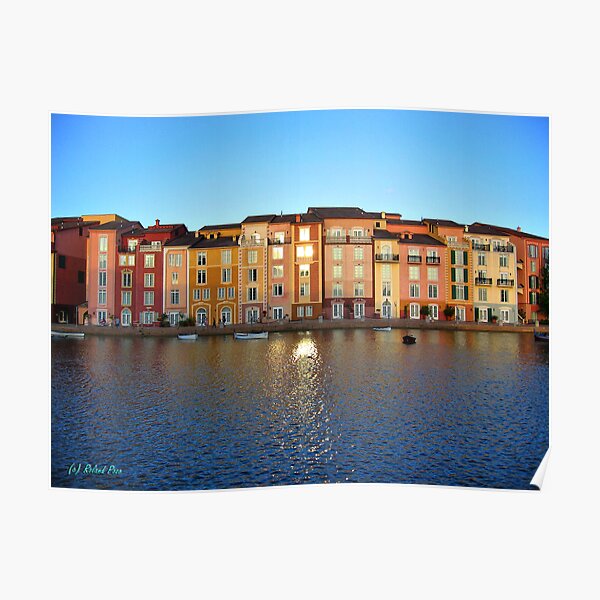 Sunset in Portofino Bay Poster