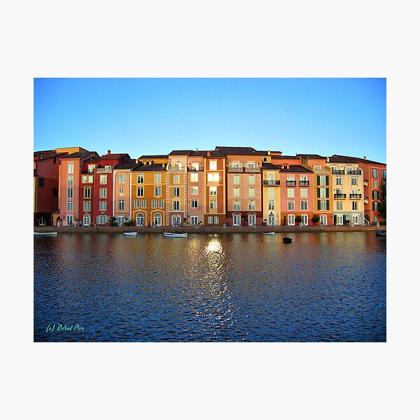 Sunset in Portofino Bay Photographic Print