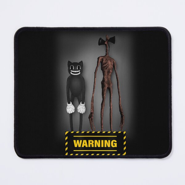 Item preview, Halloween Cartoon Cat and Siren Head Creepy Horror Character T-Shirt designed and sold by DahnkeBinney.