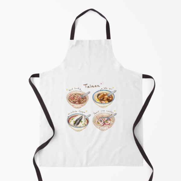 Item preview, Taiwanese Food Illustration 台南美食插畫 - Tainan Beef Soup, Wagui, Congee and Squid Rice Noodles designed and sold by Rose Chiu.