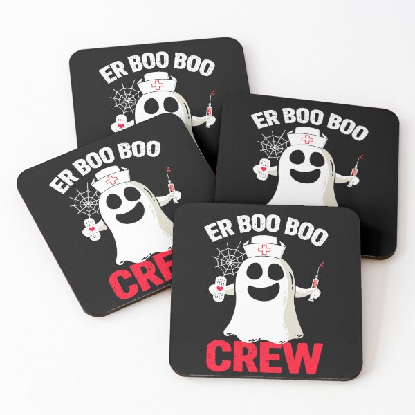 Item preview, Halloween ER Costume Women Men ER Boo Boo Crew Nurse Ghost Long Sleeve T-Shirt designed and sold by DahnkeBinney.