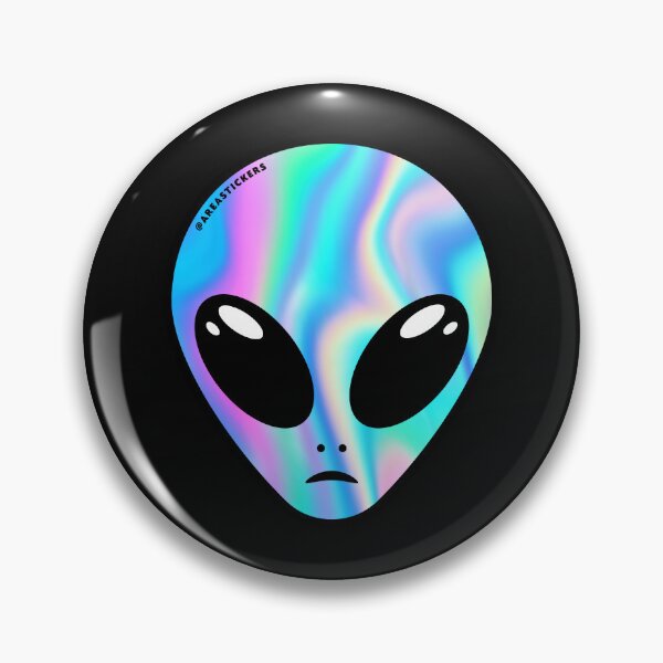 Item preview, Alien head (NOT Holographic) designed and sold by AreaStickers.