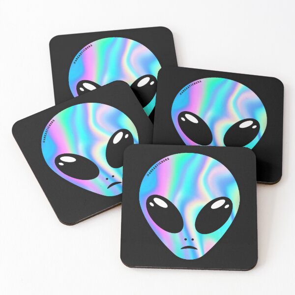 Item preview, Alien head (NOT Holographic) designed and sold by AreaStickers.