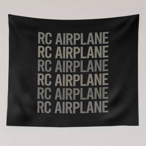 Item preview, Gray Text Art RC Airplane Airplanes Plane Planes designed and sold by TartSpiderWeb.