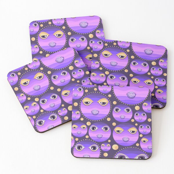 Item preview, Purple faces pattren designed and sold by karina-artspace.