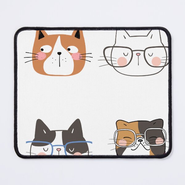 Item preview, Funny cat face with funky glasses designed and sold by GamersLands.