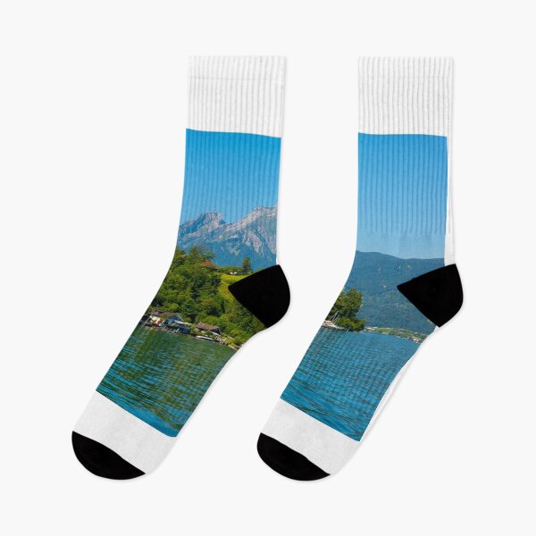 Item preview, Mountain Peak Pilatus and Lake Lucerne in a Sunny Summer Day in Lucerne designed and sold by Mats Silvan.