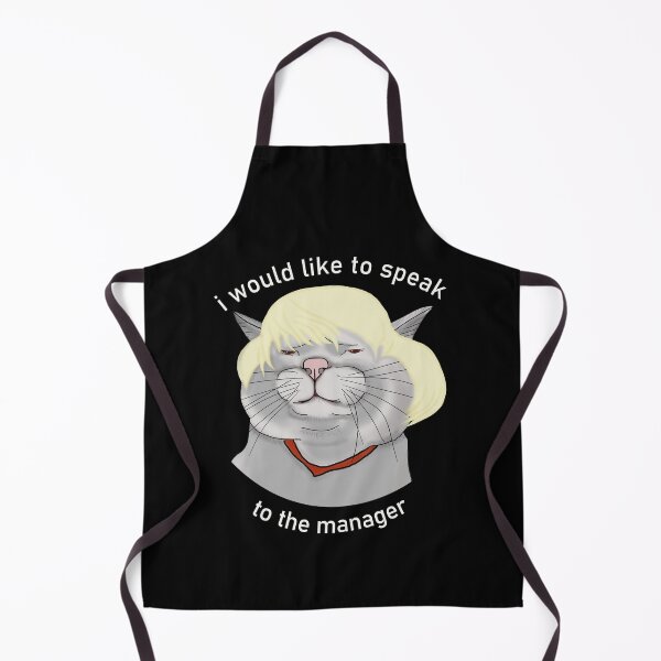 Item preview, I would like to speak to the manager. Cat in a wig. designed and sold by KateQR.