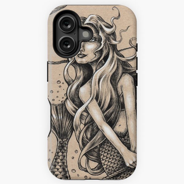 Mermaid with Rope iPhone Tough Case