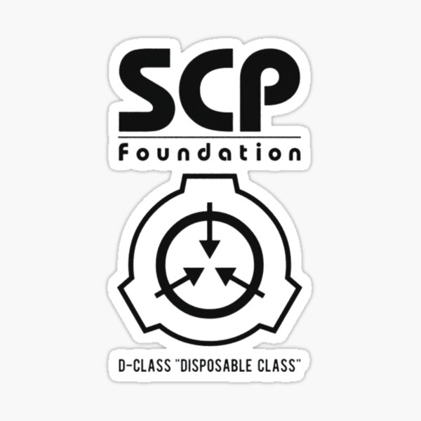 SCP foundation Class D Sticker for Sale by Jack O TV