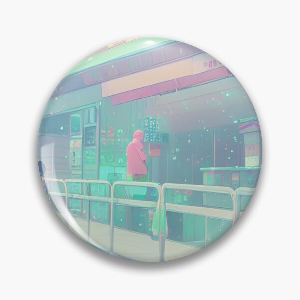 Item preview, 90s Nostalgia Retro Vaporwave Fantasy Futuristic Retro Landscape Illustration designed and sold by S Y N T H R E A L M.