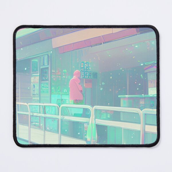 Item preview, 90s Nostalgia Retro Vaporwave Fantasy Futuristic Retro Landscape Illustration designed and sold by S Y N T H R E A L M.