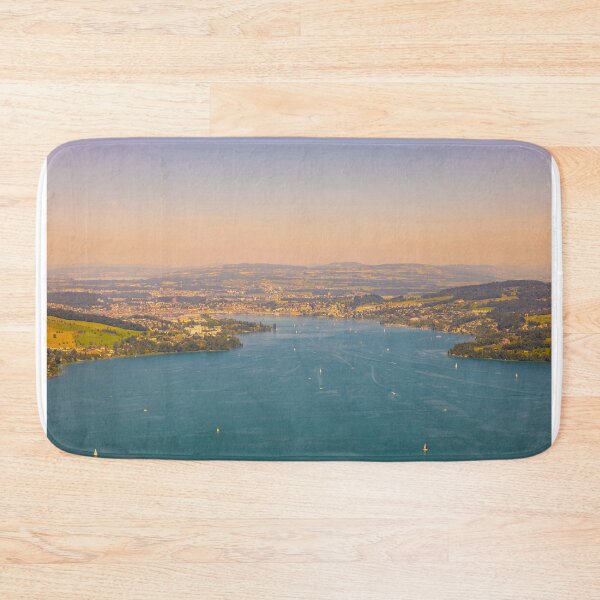 Item preview, Aerial View over City of Lucerne and Lake Lucerne and Mountain in Lucerne designed and sold by Mats Silvan.