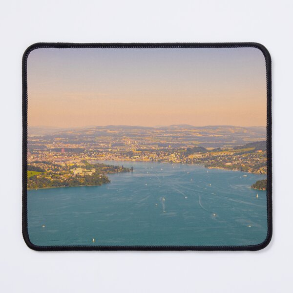 Item preview, Aerial View over City of Lucerne and Lake Lucerne and Mountain in Lucerne designed and sold by Mats Silvan.